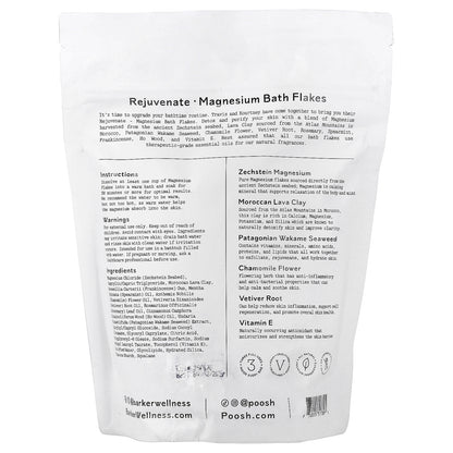 Barker Wellness Co, Rejuvenate, Magnesium Bath Flakes, 26.5 oz (750 g)