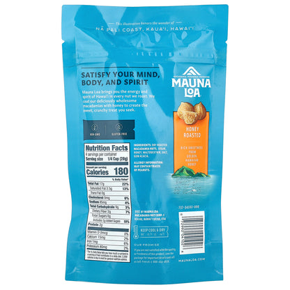 Mauna Loa, Dry Roasted Macadamias, Honey Roasted, 4 oz (113 g)