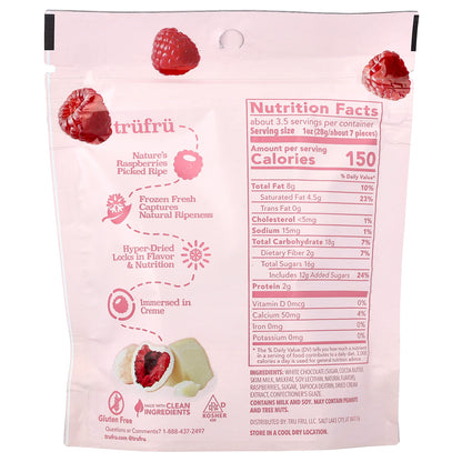 Tru Fru, Nature's Raspberries, Hyper-Dried Fresh in Creme, 3.4 oz (96 g)