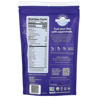Manitoba Harvest, Organic Whole Flaxseed, 10 oz (283 g)