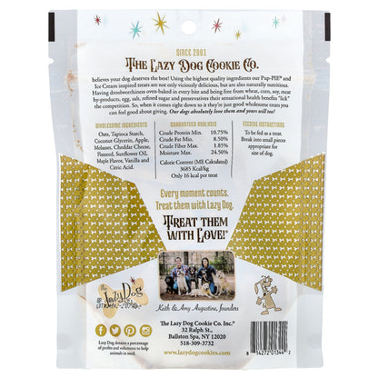 Lazy Dog Cookie, Pup-Pie® & Ice Cream, Treats For Dogs, Apple Cheddar Slice Swirled with Maple Vanilla Scoop, 5 oz (142 g)