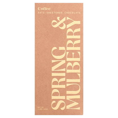 Spring & Mulberry, Date-Sweetened Chocolate, Coffee, 2.1 oz (60 g)
