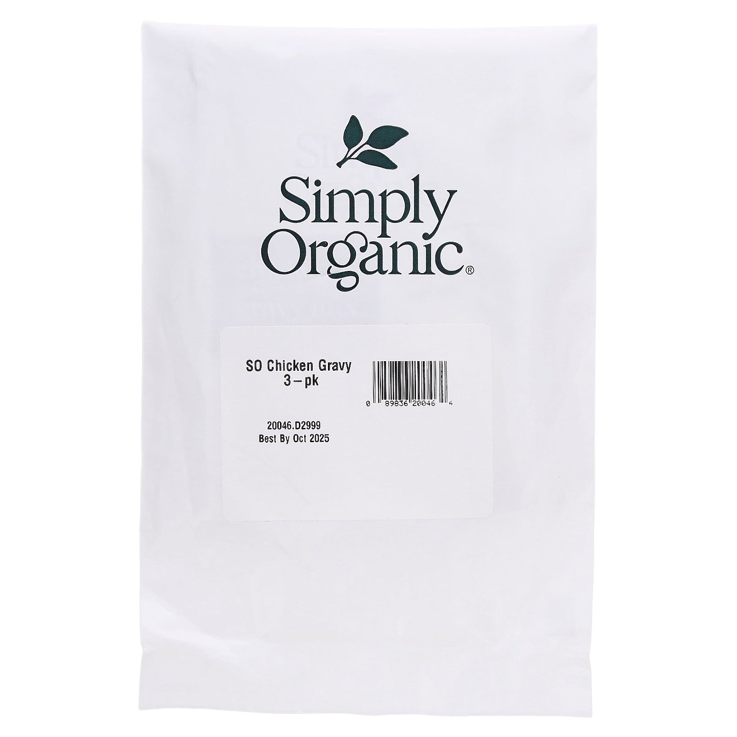 Simply Organic, Chicken Gravy Mix, 3 Packets, 0.85 oz (24 g) Each