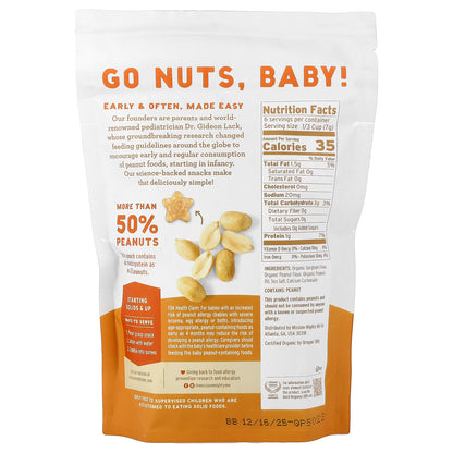 Mission MightyMe, Nutty Puffs, Organic Peanut Butter, 1.5 oz (42 g)