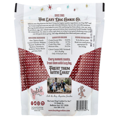 Lazy Dog Cookie, Pup-Pie® & Ice Cream, Treats For Dogs, Triple Berry Slice Swirled with Peanut Butter Cup Scoop, 5 oz (142 g)