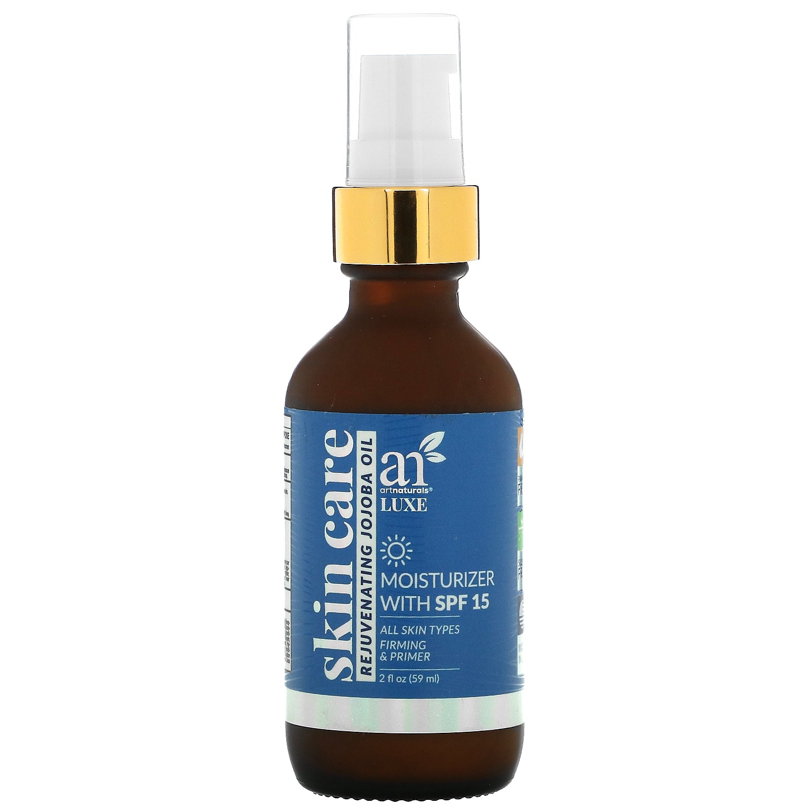 artnaturals, Luxe, Rejuvenating Jojoba Oil Moisturizer with SPF 15, 2 fl oz (59 ml)