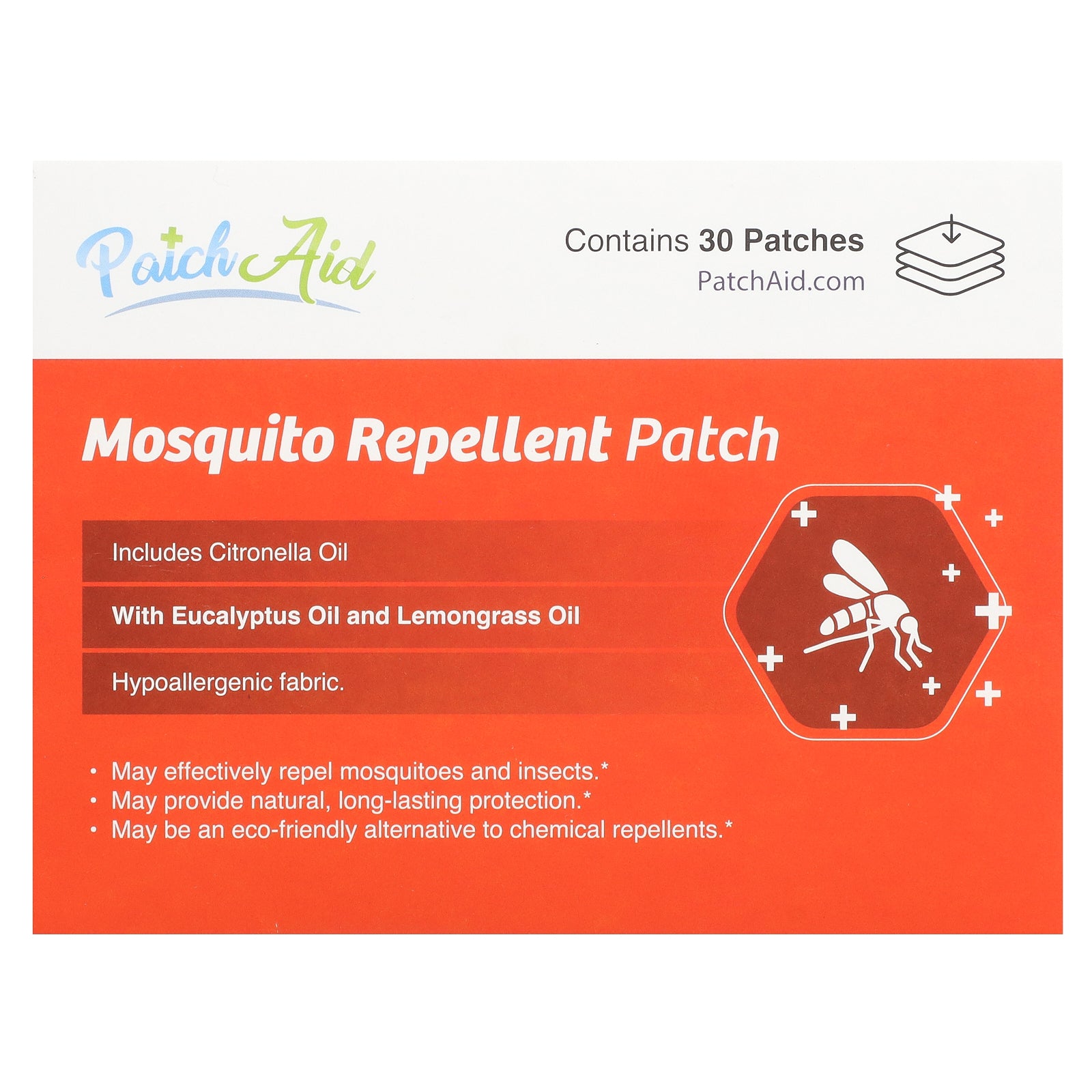 PatchAid, Mosquito Repellent Patch, 30 Patches