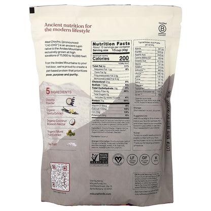MIKUNA, Chocho Plant Protein Powder, Vanilla, 1.42 lbs (645 g)