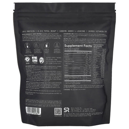 Sports Research, Whey Protein, Creamy Vanilla, 2.06 lb (0.94 kg)