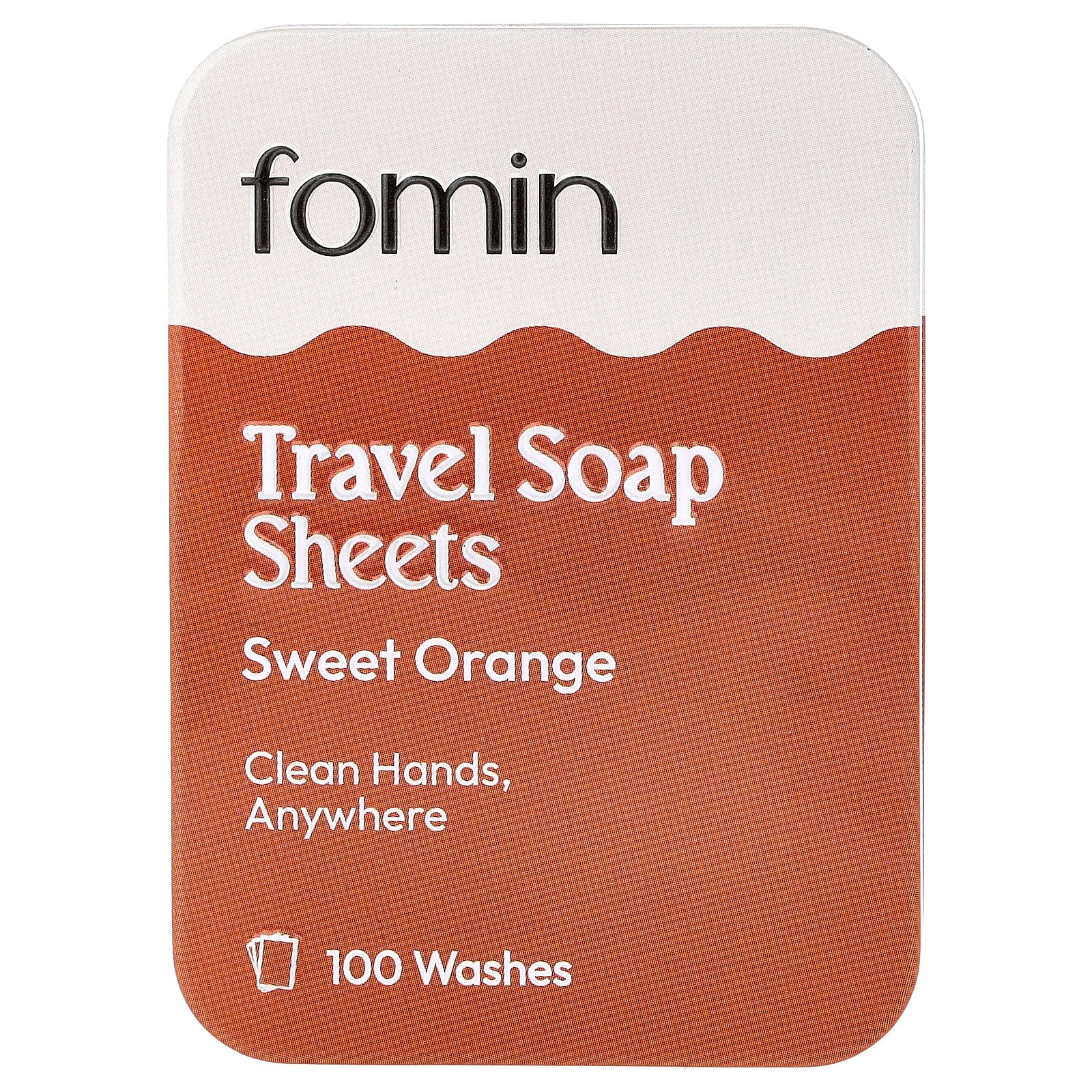 fomin, Travel Soap Sheets, Sweet Orange, 100 Sheets
