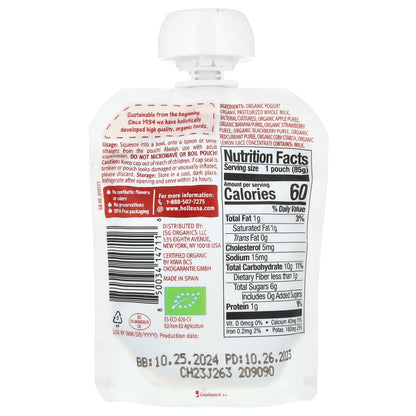 Holle, Organic Yogurt With Apple, Banana & Berries, 8+ Months, 3 oz (85 g)