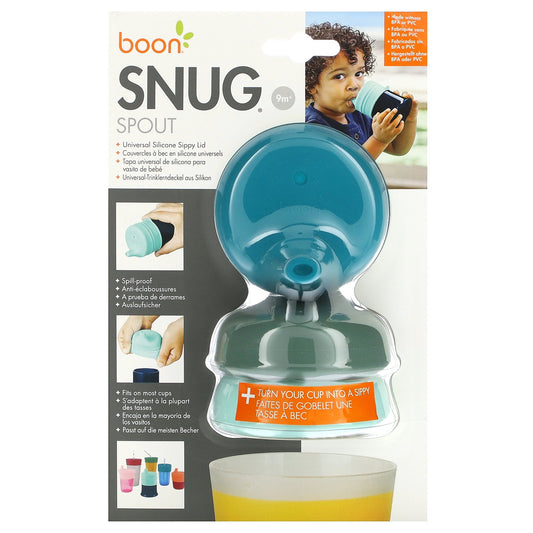 Boon, Snug Spout, Universal Silicone Sippy Lid, 9 Months +, 3 Lids