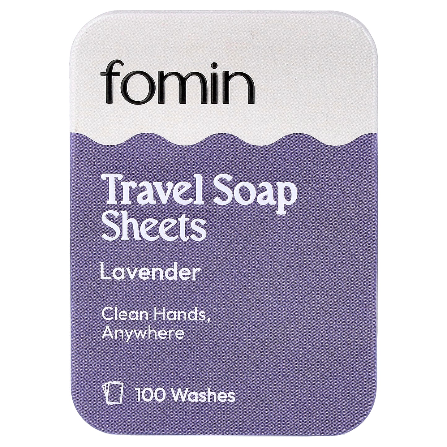 fomin, Travel Soap Sheets, Lavender, 100 Sheets
