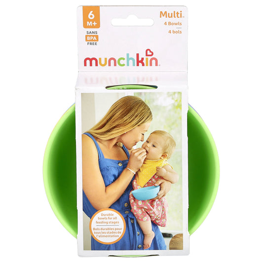 Munchkin, Multi™ Bowls, 6 Months+, 4 Count