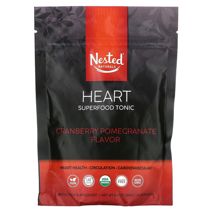 Nested Naturals, Heart Superfood Tonic, Cranberry Pomegranate, 6.3 oz (180 g)