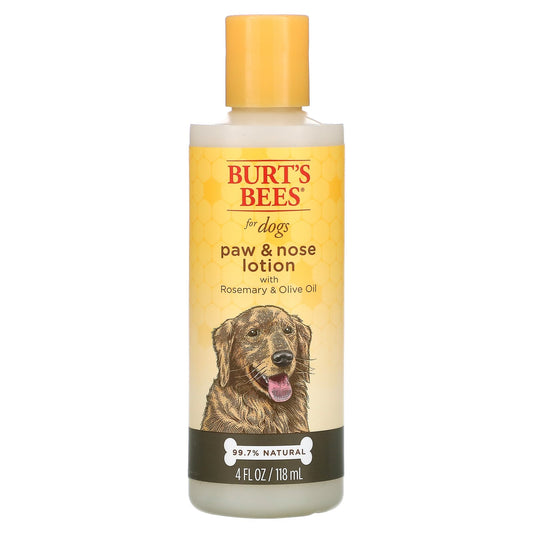 Burt's Bees, Paw & Nose Lotion For Dogs with Rosemary & Olive Oil, 4 fl oz (120 ml)