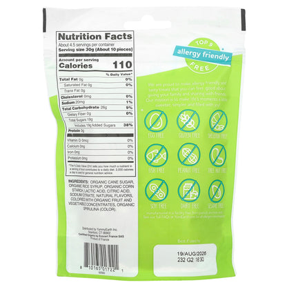 YumEarth, Organic Sour Littles, Soft Chew Candy, Strawberry, Blue Raspberry, Lemon, 5 oz (142 g)