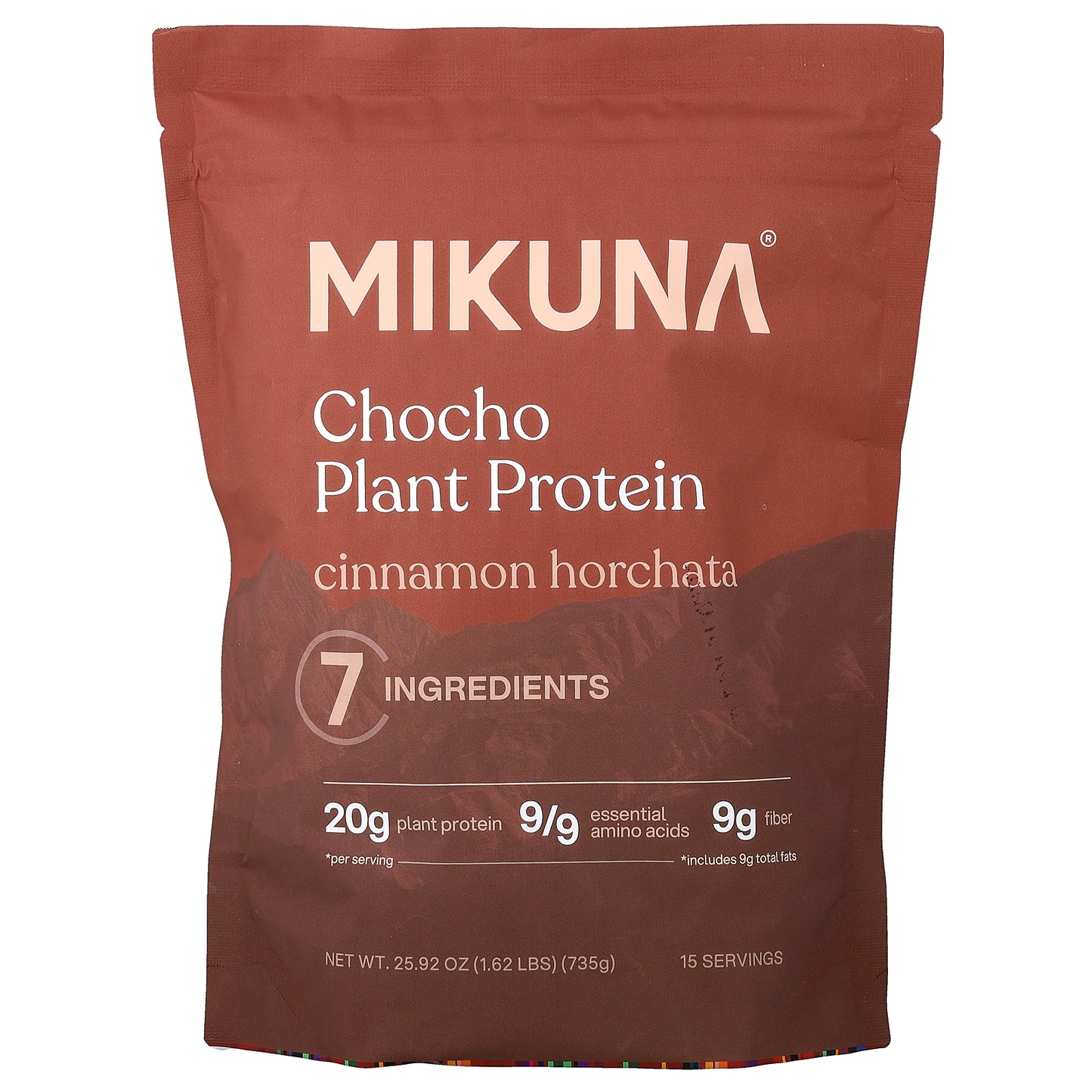 MIKUNA, Chocho Plant Protein Powder, Cinnamon Horchata, 1.62 lbs (735 g)