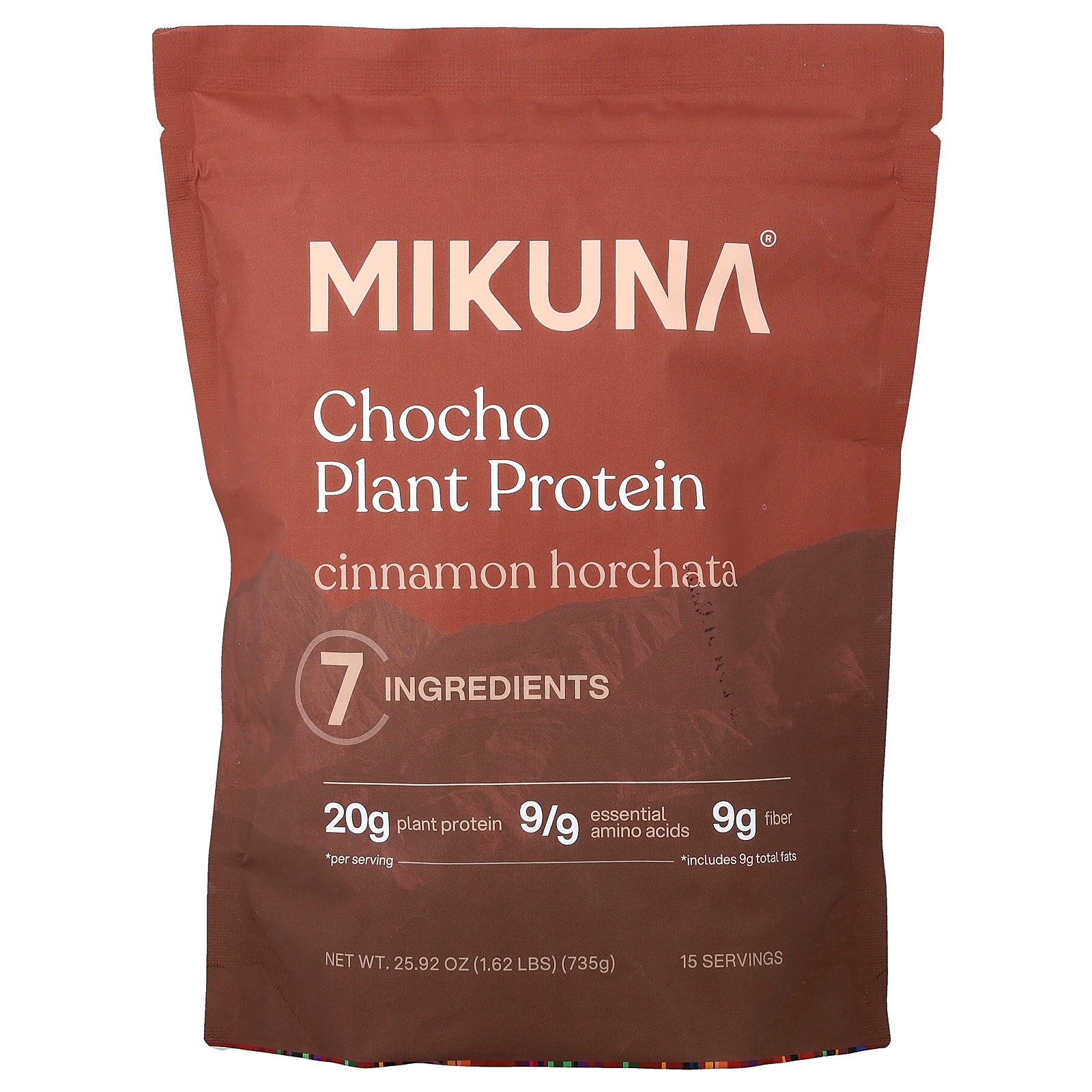 MIKUNA, Chocho Plant Protein Powder, Cinnamon Horchata, 1.62 lbs (735 g)