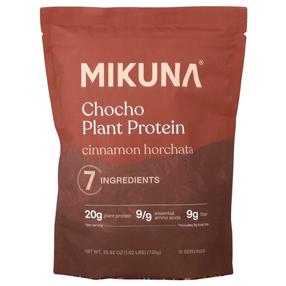 MIKUNA, Chocho Plant Protein Powder, Cinnamon Horchata, 1.62 lbs (735 g)