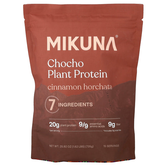 MIKUNA, Chocho Plant Protein Powder, Cinnamon Horchata, 1.62 lbs (735 g)