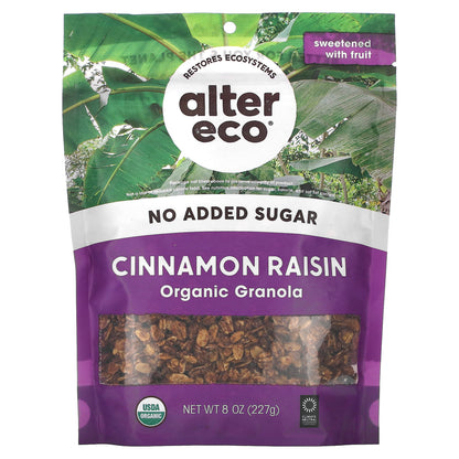 Alter Eco, Organic Granola, Cinnamon Raisin, 8 oz (227 g)