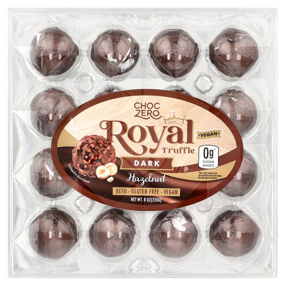 ChocZero, Royal Truffle, Dark, Hazelnut, 8 oz (226 g)