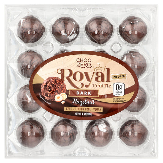 ChocZero, Royal Truffle, Dark, Hazelnut, 8 oz (226 g)