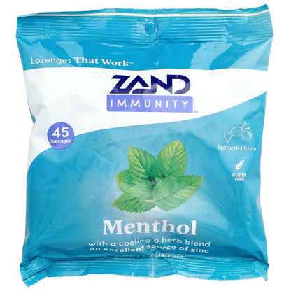 Zand, Immunity™, Menthol Lozenges, 45 Lozenges