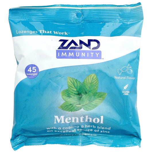 Zand, Immunity™, Menthol Lozenges, 45 Lozenges