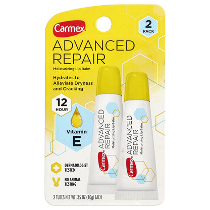 Carmex, Advanced Repair, Moisturizing Lip Balm, 2 Tubes, 0.35 oz (10 g) Each