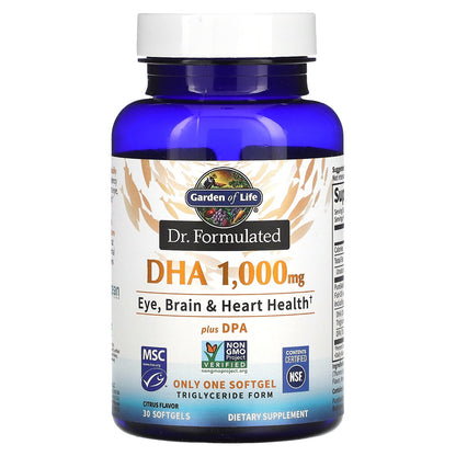 Garden of Life, Dr. Formulated DHA plus DPA, Citrus, 30 Softgels