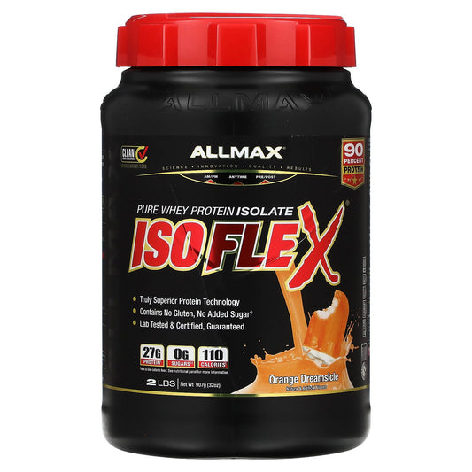 ALLMAX, ISOFLEX®, Pure Whey Protein Isolate, Orange Dreamsicle, 2 lbs (907 g)