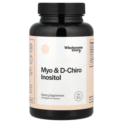 Wholesome Story, Myo & D-Chiro Inositol, 120 Vegetarian Capsules
