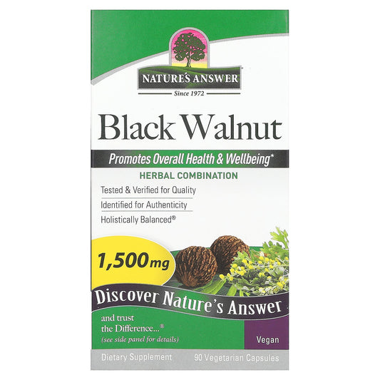 Nature's Answer, Black Walnut, 1,500 mg, 90 Vegetarian Capsules (500 mg per Capsule)