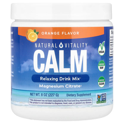 Natural Vitality, CALM®, Relaxing Drink Mix, Orange, 8 oz (227 g)