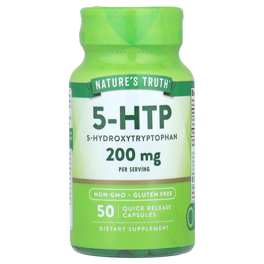 Nature's Truth, 5-HTP, 200 mg, 50 Quick Release Capsules (100 mg per Capsule)