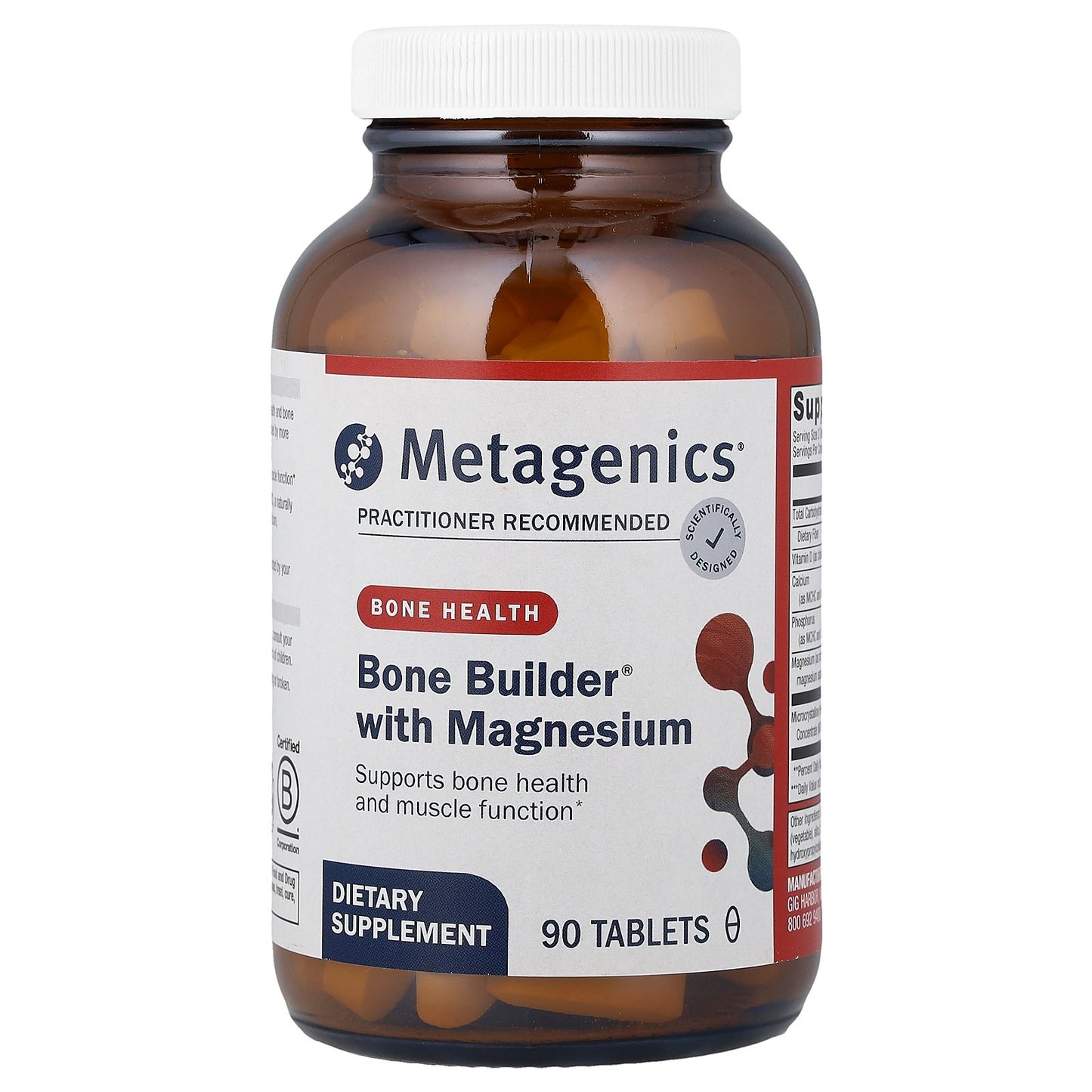 Metagenics, Bone Builder® With Magnesium, 90 Tablets