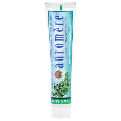 Auromere, Ayurvedic Herbal Toothpaste, Fresh Mint, 4.16 oz (117 g)