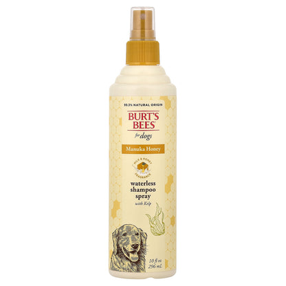 Burt's Bees, Manuka Honey Waterless Shampoo Spray with Kelp, For Dogs, Milk & Honey, 10 fl oz (296 ml)