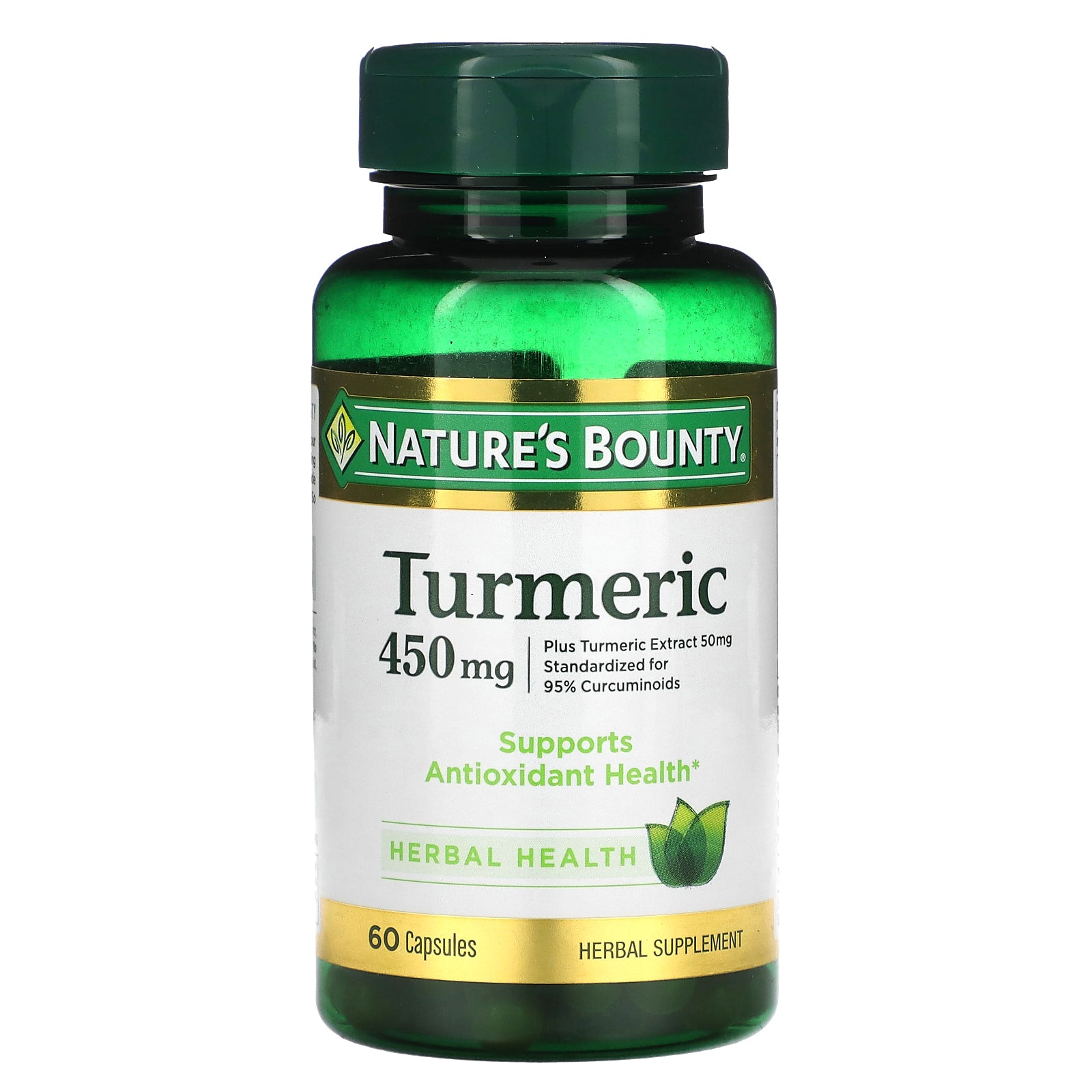 Nature's Bounty, Turmeric, 450 mg, 60 Capsules
