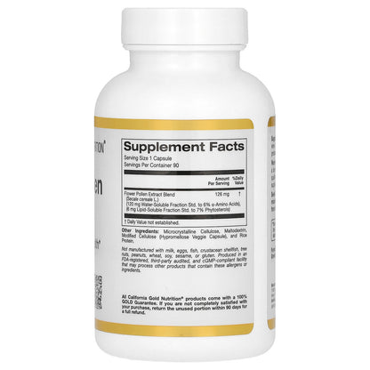 California Gold Nutrition, Flower Pollen Extract Blend, 90 Veggie Capsules