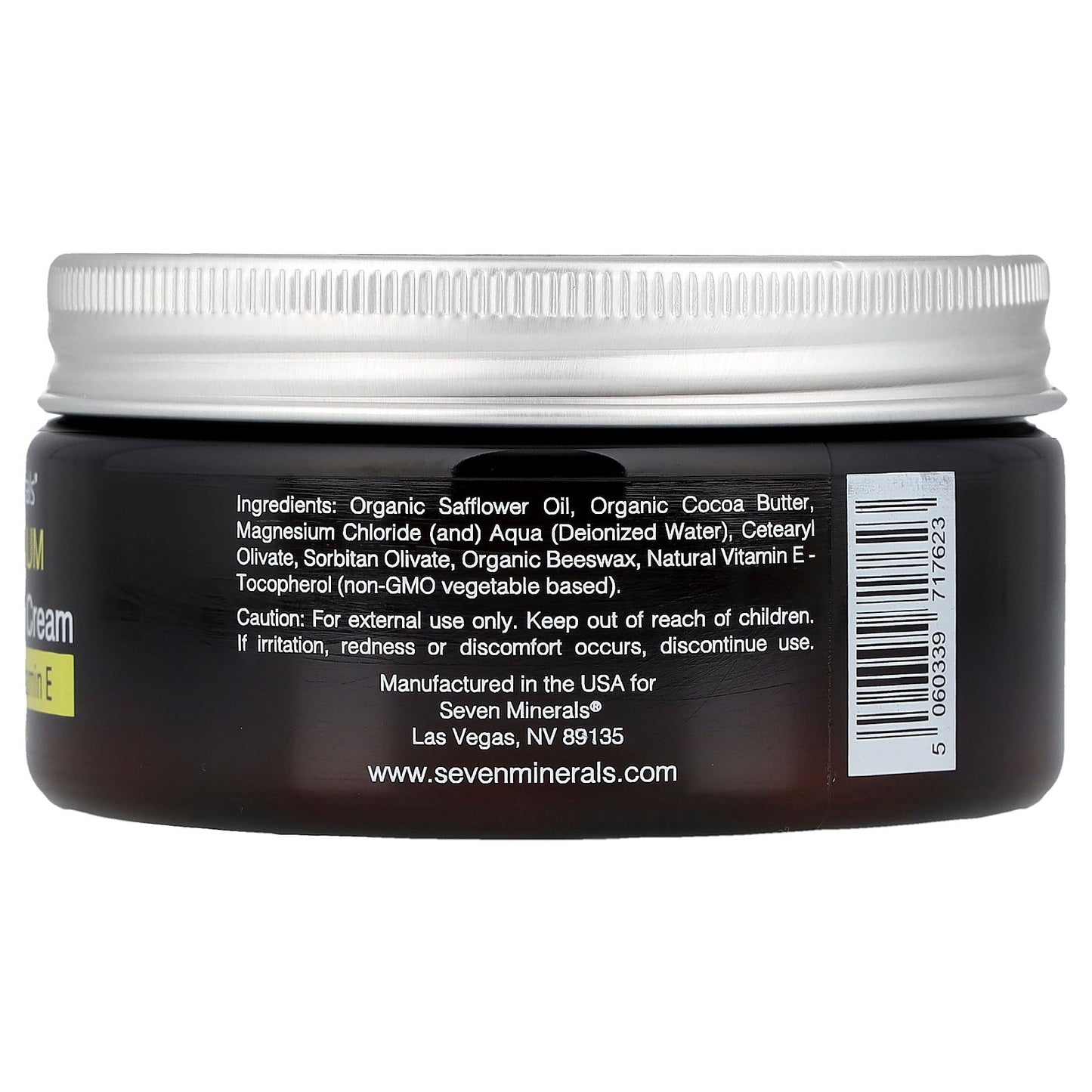 Seven Minerals, Magnesium Cocoa Butter Cream, with Natural Vitamin E, 8 fl oz (237 mL)
