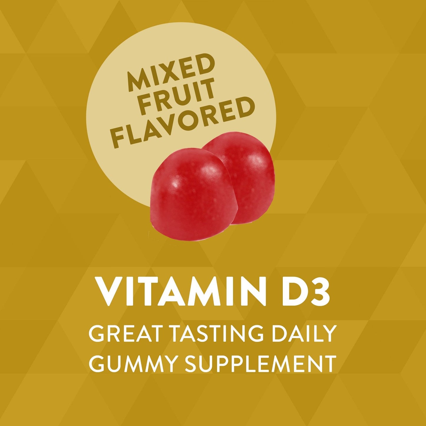 Nature's Way, Vitamin D3 Gummy, Mixed Fruit, 120 Gummies (25 mcg (1,000 IU) per Gummy)