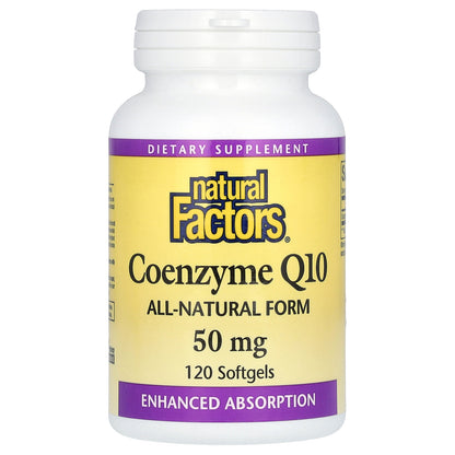 Natural Factors, Coenzyme Q10, 50 mg, 120  Softgels