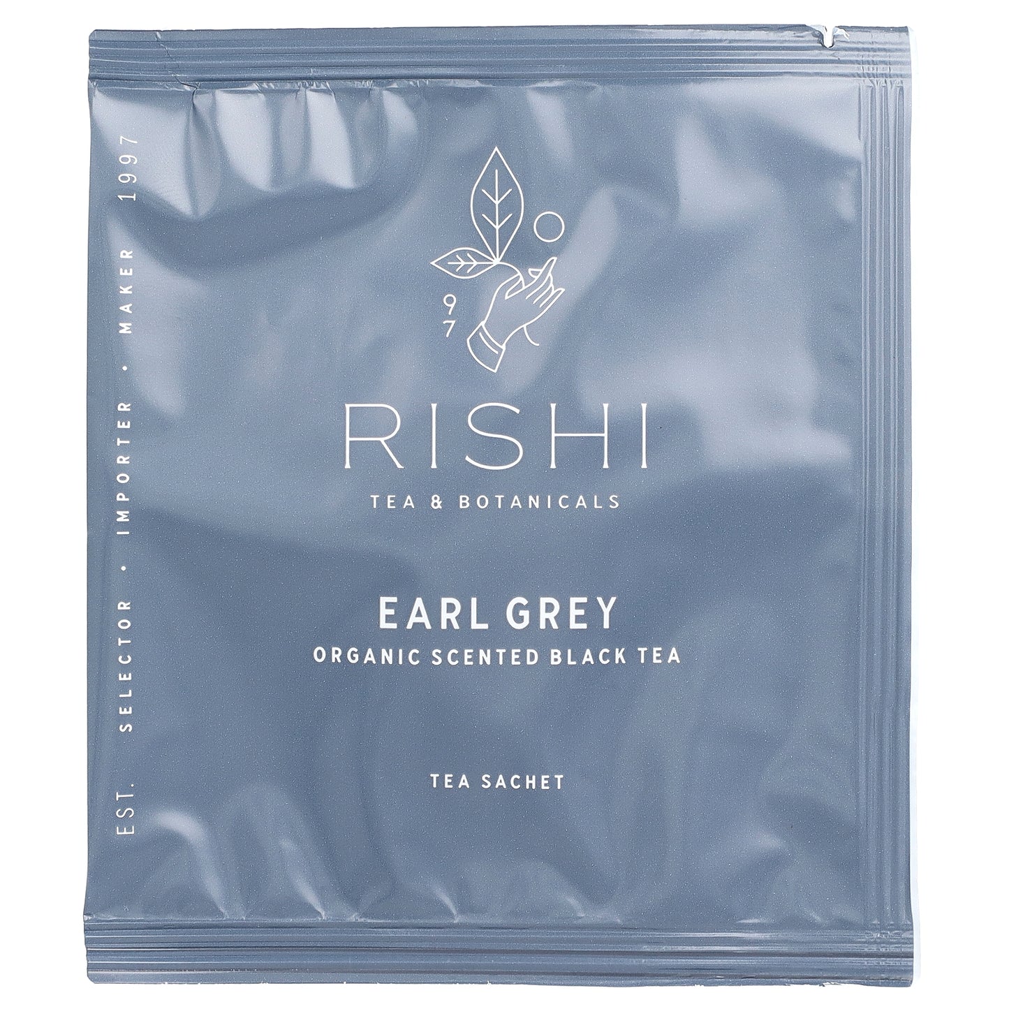 Rishi Tea, Organic Scented Black Tea, Earl Grey, 15 Sachets, 1.48 oz (42 g)