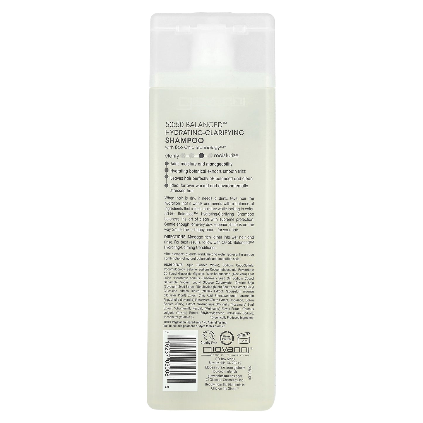 Giovanni, 50:50 Balanced™, Hydrating-Clarifying Shampoo, For Normal to Dry Hair, 8.5 fl oz (250 ml)