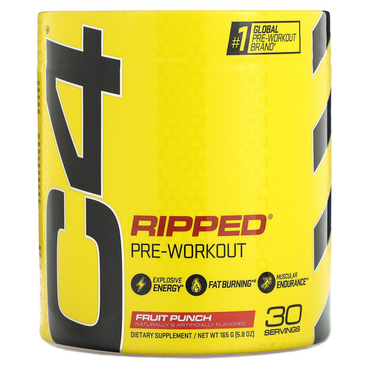C4 / Cellucor, C4 Ripped, Pre-Workout, Fruit Punch, 5.8 oz (165 g)