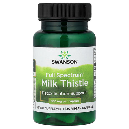 Swanson, Full Spectrum® Milk Thistle, 500 mg, 30 Vegan Capsules