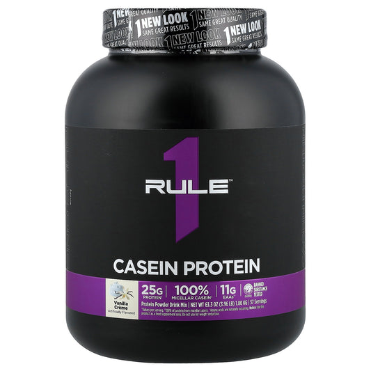 Rule One Proteins, Casein Protein, Vanilla Creme, 3.96 lb (1.8 kg)